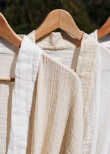 Kısa Müslin Kimono - Krem - House of Mare